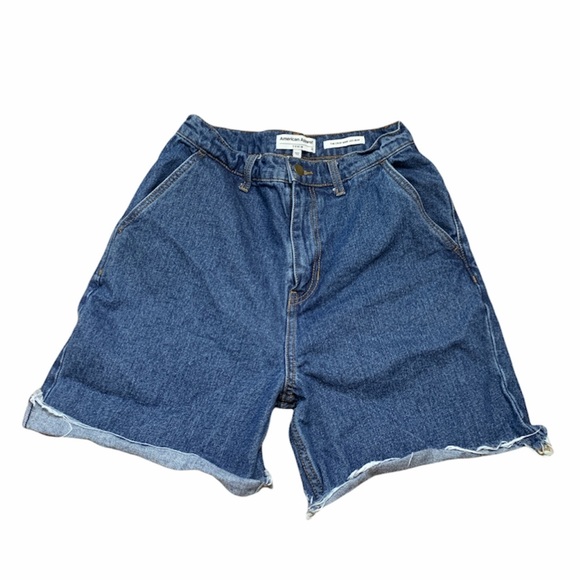 American Apparel Denim The Crop Wide Leg Shorts - Picture 1 of 13